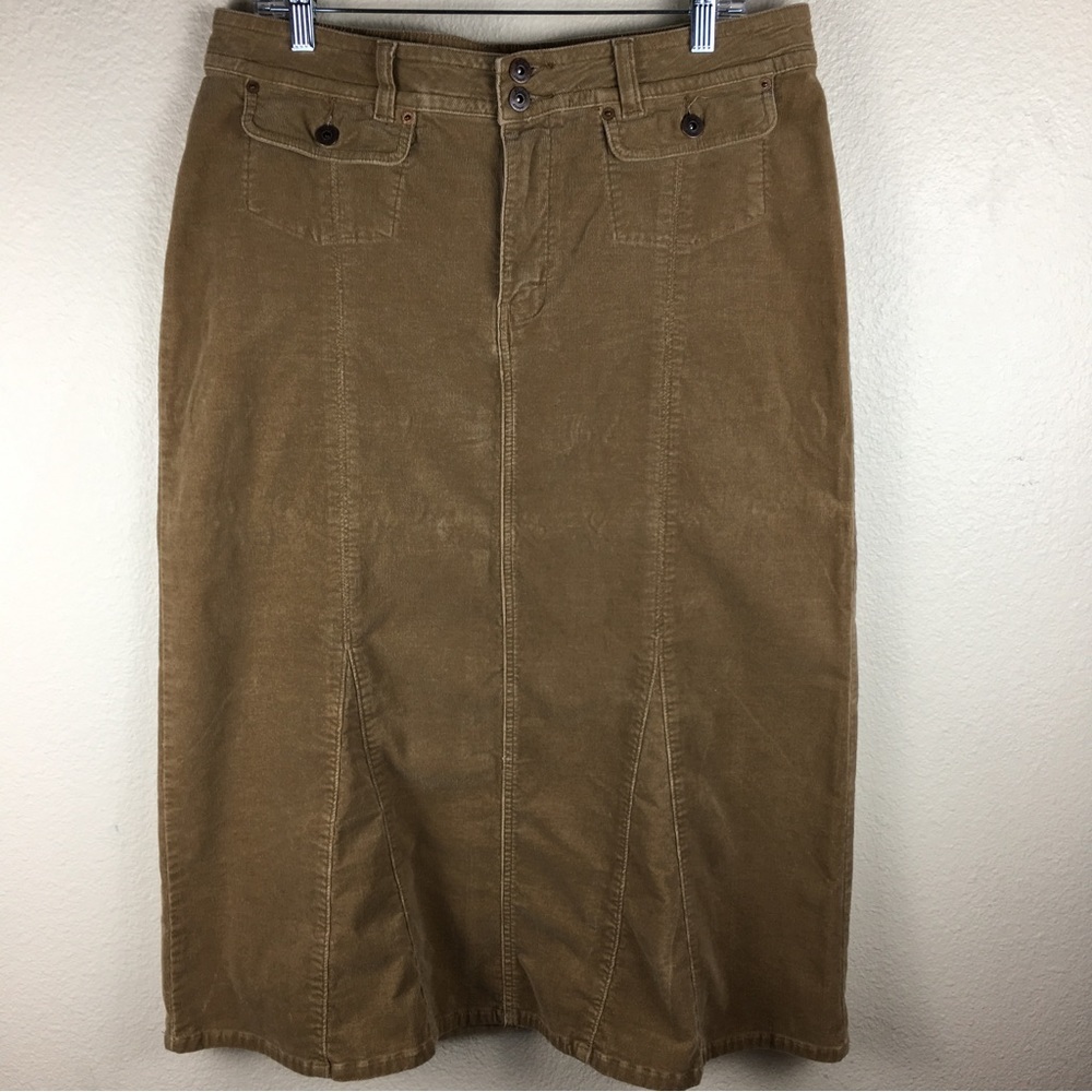 Riders Copper Collection Corduroy Skirt Western A-Line Long Classic Size 13-14